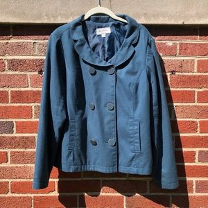 Dark Teal Swing Coat from Merona XXL
